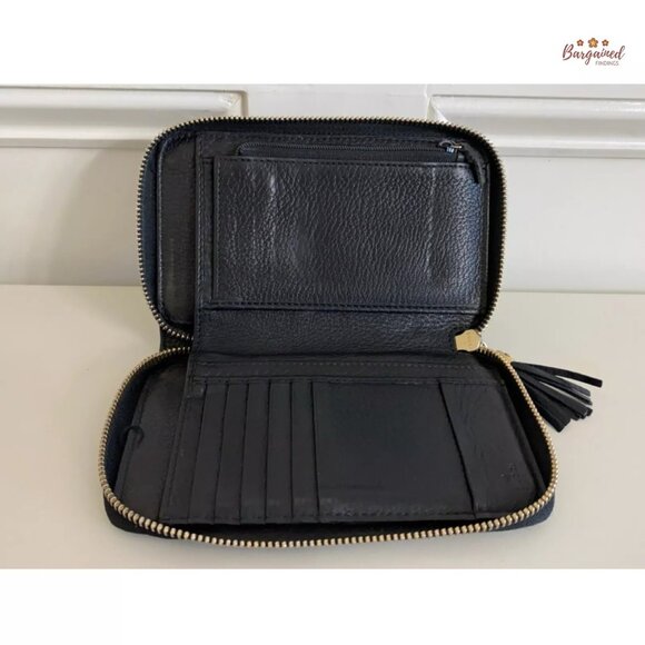 Authentic GUCCI Black Leather Soho Interlocking G Medium Zip Around Wallet - Picture 9 of 14